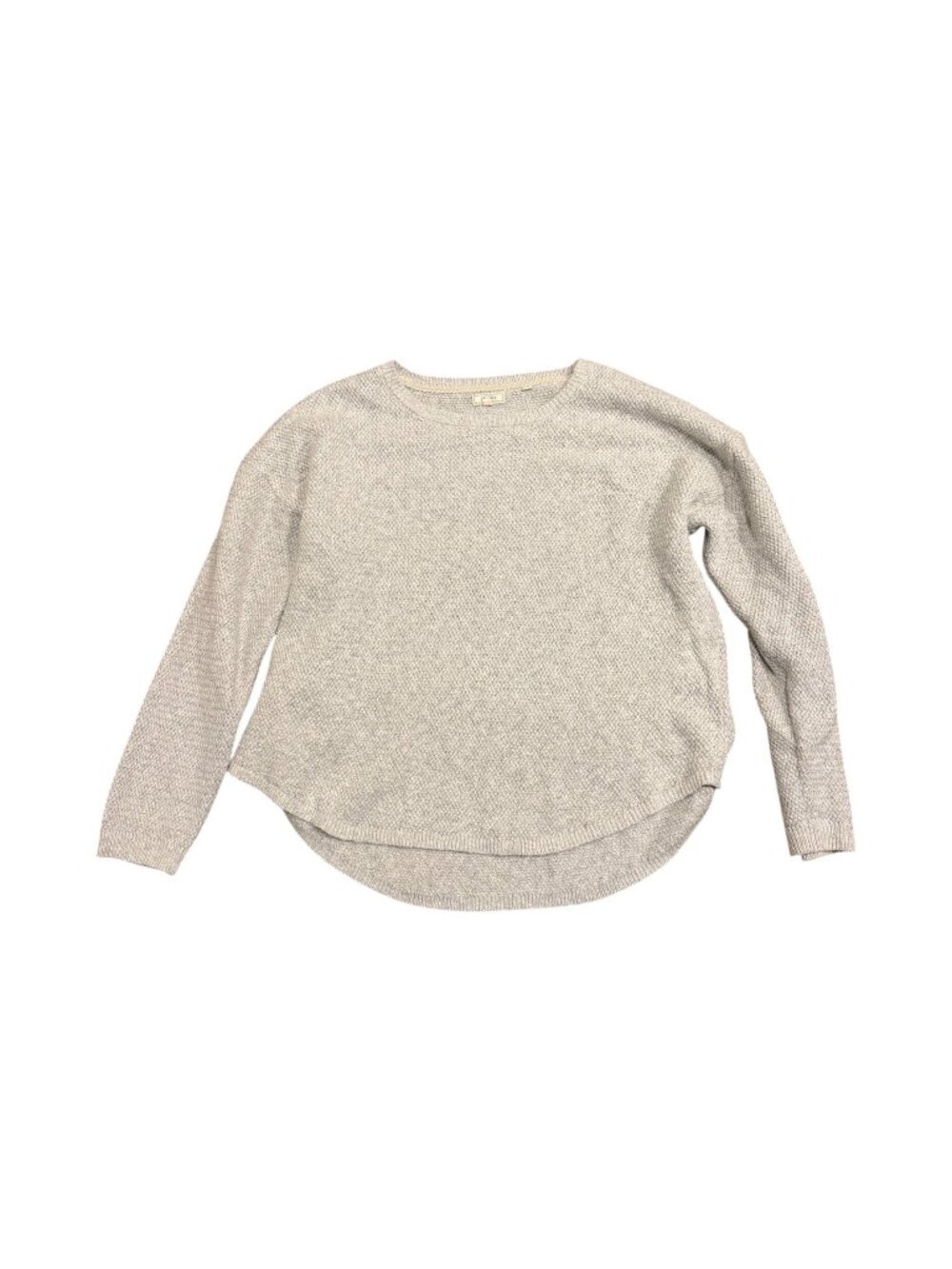 FatFace Light Grey Cotton Sweater UK 18 Crew Neck Knit